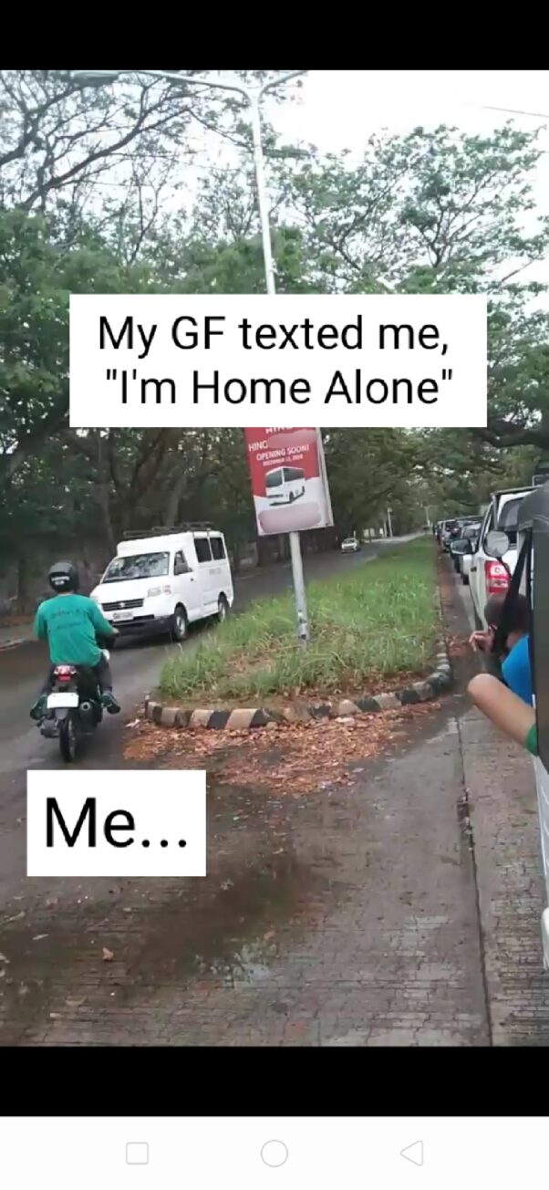 Girlfriend is alone