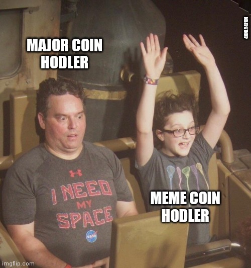 Differency between memecoin hodler and majorcoin hodler