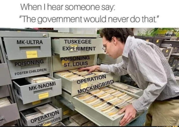 Don't trust your governments 100%