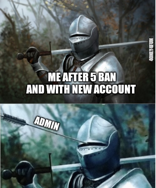 Who had to open new account after few bans?