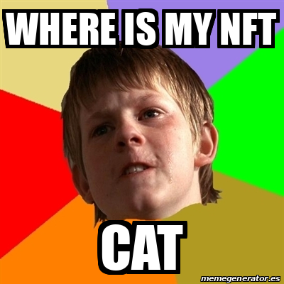 WHERE IS MY NFT!!