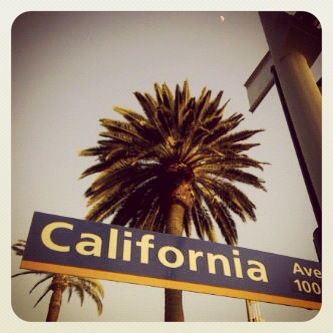 California Ave sign