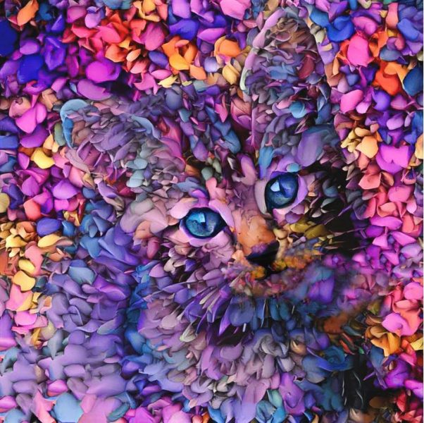 Adorable kitty artwork
