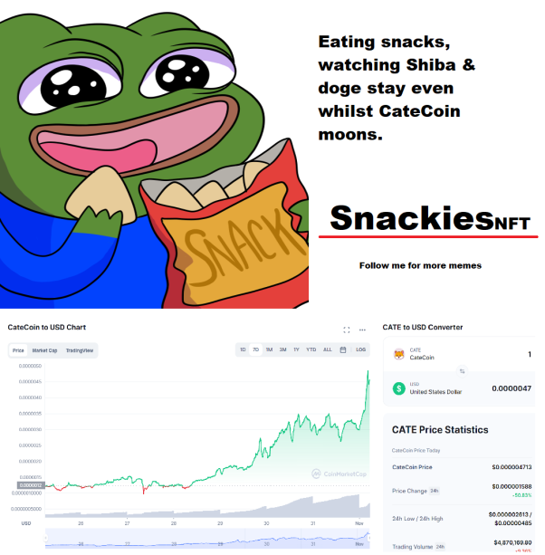 "Snackies" Pepe the frog meme – one of a kind #1 Mint