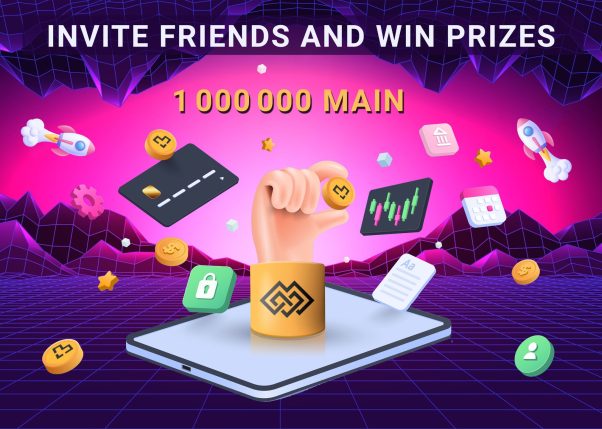 Referral giveaway, in the crypto social network main – 1,000,000 $MAIN (2000$)